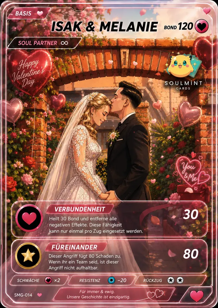 Personalisierte Love Edition Sammelkarte