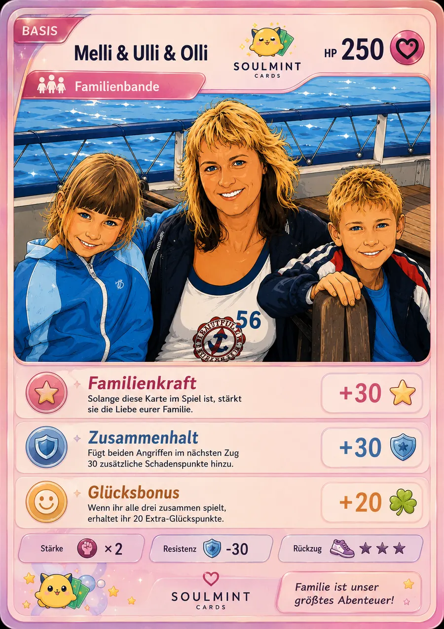 Familienliebe Kartendesign