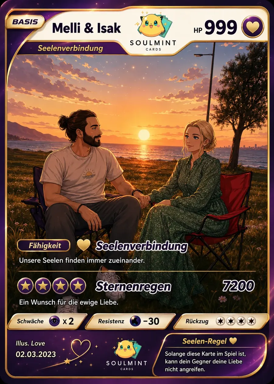 Sunset Purple Karte